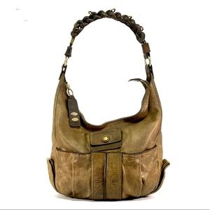 CHLOE | Heloise | Hobo Bag | Leather Braided Strap | Brass Hardware